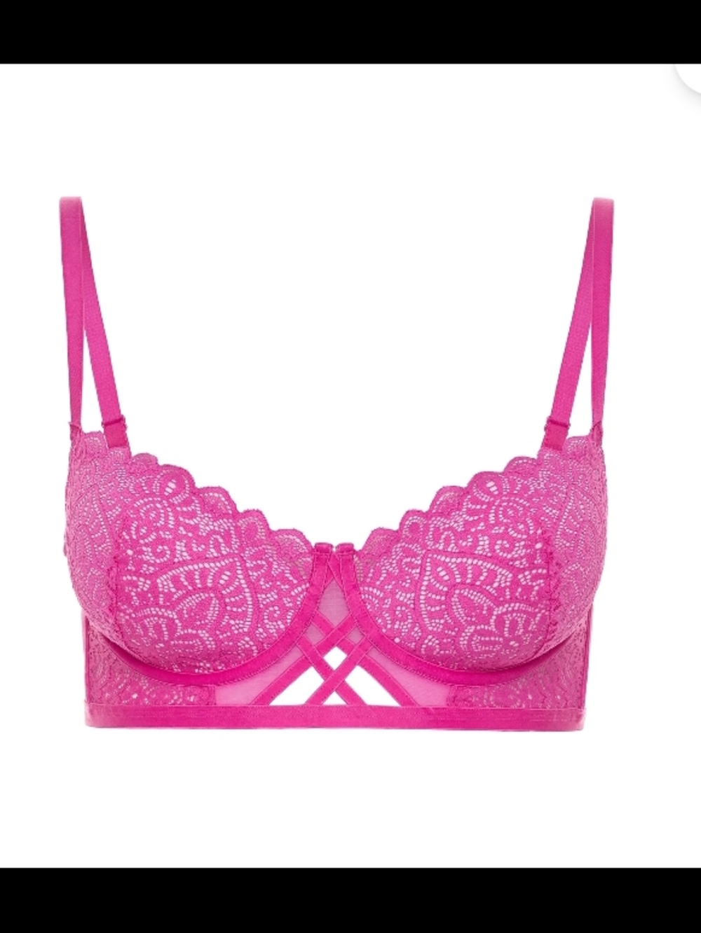 Adored by Adore Me Women’s Dakota Longline Underwire Contour Bra PInk 36B